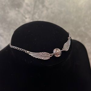 Harry Potter silver snitch bracelet